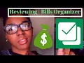 Bills Organizer App Review