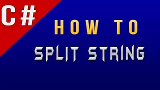 How to Split String in C CSharp