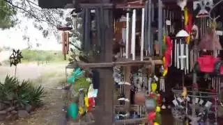 Wind Chimes in Tubac AZ as Thunderstorm approaches 09062016