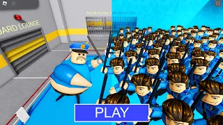 1 BARRY Vs 1000 POLICE PLAYERS in BARRY'S PRISON RUN! New Scary Obby (#Roblox)
