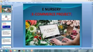 PPT - E Nursery Project PPT Python Django