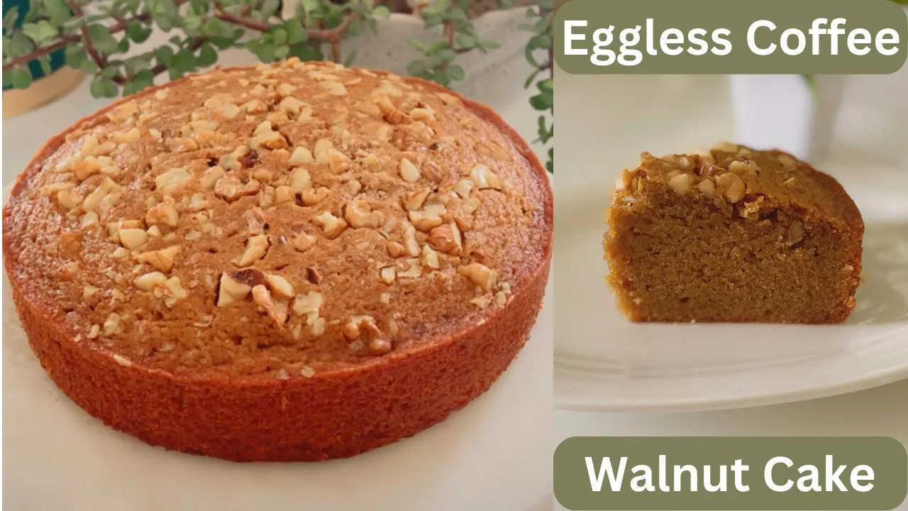 How to Make a Delicious Coffee Walnut Cake WITHOUT Eggs! You Won