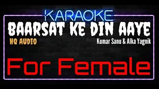 Download Karaoke Barsaat Ke Din Aaye For Female HQ Audio - Kumar Sanu \u0026 Alka Yagnik Ost. Baarsat MP3