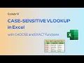 Case-Sensitive VLOOKUP in Excel Using CHOOSE and EXACT Functions