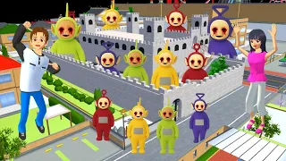 Yuta Mio Buat Benteng Raksasa Paling Aman Dari PASUKAN SLENDYTUBBIES 😱|Sakura School Simulator
