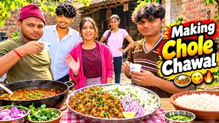 Making chole chawal with paltan ππβ€οΈ | #ROAMEREDIT18