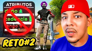 RETO: JUGAR SIN ATRIBUTOS EN LAS ARMAS ¿Que tan PAY TO WIN es FREE FIRE? 