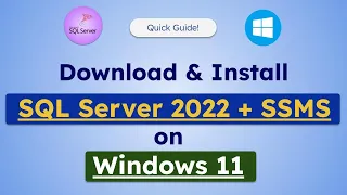 Install SQL Server 2022 on Windows11 SQL Server Management Studio SSMS Updated 2026
