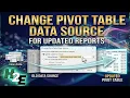 How to Change the Data Source for a Pivot Table