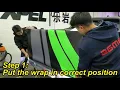 How to apply tailgate wrap detailed process