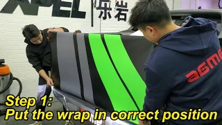 How to apply tailgate wrap detailed process