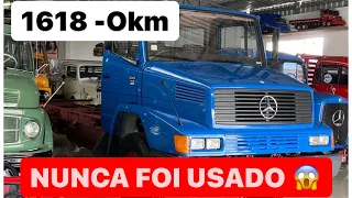 Mercedes 1618 1990 guardado há 32 anos sem uso