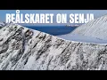 Lagu Reålskaret in Gryllefjord on Senja Island, Norway - 4K Drone Aerial Footage
