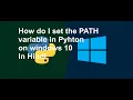Install Python in windows 10 and set environment variables path in Hindi python tutorials in hindi