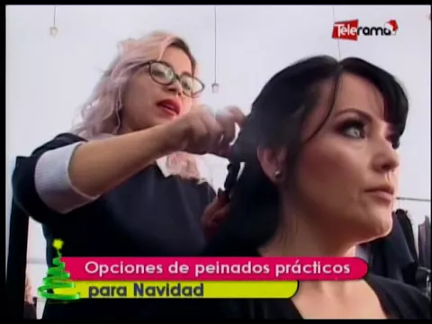 Opciones de peinados prácticas para Navidad