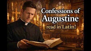 Saint Augustine - Confessions Book I Chapter 3 Latin book Ecclesiastical Latin