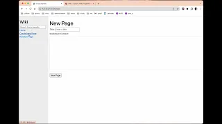 CS50 Web Project 1 Wiki Django HTML CSS Bootstrap