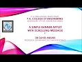Java Applet Part-4 A Simple Banner Applet With Scrolling Message