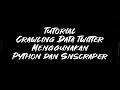 Tutorial Crawling Data Twitter Menggunakan Python dan Snscrape