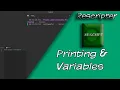 Roblox Studio Scripting Tutorial Print Statements and Variables
