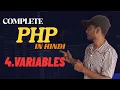 PHP Variables Explained in Hindi Complete Explanation for BeginnersPHP Variables Tutorial