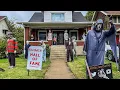 Awesome Halloween Decorations all on one street