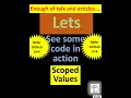 Java 20 Scoped Values