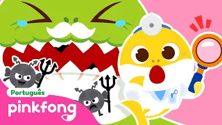 Esconde-Esconde da Família Tubarão no Dentista 🦷🏥 | Pinkfong, Bebê Tubarão! Canções para Crianças