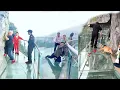 Download Lagu People are terrified to cross glass bridge | Glass bridge crack effect | Glass bridge funny moments