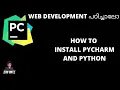 How To Install Pycharm IDE Install Python For Windows PYTHON WEB DEVELOPMENT MALAYALAM PART 4