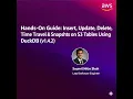Hands-On Guide Insert Update Delete Time Travel Snapshots on S3 Tables Using DuckDB v1 4 2