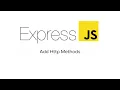 Express js Other Http Methods Ep 3