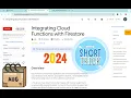 2024 Integrating Cloud Functions with Firestore With Explanation