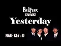 Download Lagu Yesterday (Karaoke) The Beatles Low Male Key D /Nada Rendah Pria/Cowok
