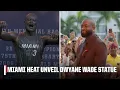 Miami Heat unveil Dwyane Wade statue outside Kaseya Center NBA on ESPN