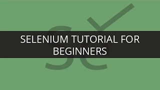 Selenium Tutorial for Beginners - Part 2 IDE RC Webdriver and Grid Selenium Tutorial Edureka
