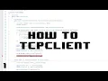 How to use TcpClient and TcpListener reading and writing to Streams C Visual Studio NET