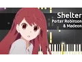 Porter Robinson \u0026 Madeon - Shelter - Piano Tutorial