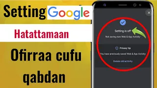 Setting Google Hatattamaan Ofirraa Cufu Qabdan 