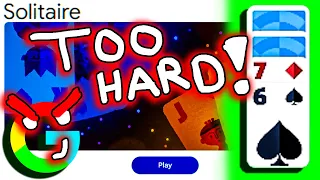 I think Google Solitaire is RIGGED