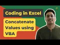 Concatenate Values using a Macro Learn VBA