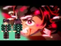 KAMADO TANJIRO DEMON SLAYER Minecraft Skin SpeedArt