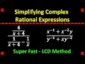 Simplifying a Complex Rational Expression By the LCD Method