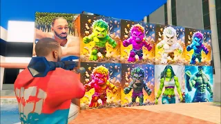Franklin Open All BABY HULK KID Mystery Container in Indian bike driving 3d