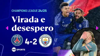 MAN. CITY DERRETE MAIS UMA VEZ E CONCEDE VIRADA ESPETACULAR DO PSG | PSG 4X2 MANCHESTER CITY