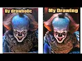 Redraw The Pennywise Drawing By drawholic DP ART DRAWING