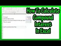 How To Calculate Compound Interest By Hand In Excel Explained