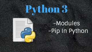 Modules Pip In Python Python Tutorials For Beginners In Hindi