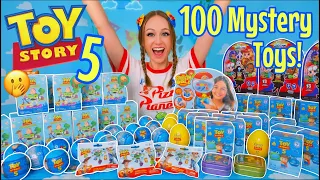 UNBOXING 100 *TOY STORY 5* MYSTERY TOYS!!😱🤠🐴🪀⁉️(DUMPLINGS, MASHEMS, DOORABLES, FUNKOS, EGGS ETC!🫢)