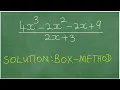 Polynomial Division Box Method Area-Model Generic Rectangle Method